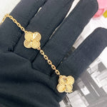 Load image into Gallery viewer, Van Cleef and Arpels VCA Vintage Alhambra 10 Motiff Necklace Guilloche Yellow Gold
