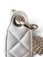 将图片加载到图库查看器，Chanel Half Moon Mesh Bag Ivory Lambskin Gold-tone Hardware
