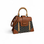 Charger l&#39;image dans la galerie, Goyard Saigon PM Tan/Black Gold-Tone Hardware
