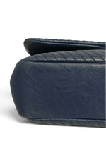 将图片加载到图库查看器，Chanel Surpique Flap Bag, Chevron Calfskin Gold-tone Hardware
