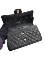 Load image into Gallery viewer, Chanel Timeless Classic Medium M/L Black Caviar Silver-tone Hardware
