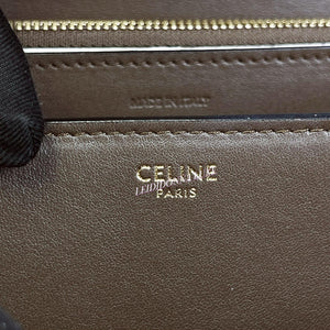 Celine Box Classique in White Lizard Leather and Gold-tone Hardware