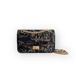 Charger l&#39;image dans la galerie, Chanel Classic 2.55 Reissue Mini Rectangle Single Flap, Metiers D’art Croc-Embossed Graffiti Calfskin, Gold-tone Hardware
