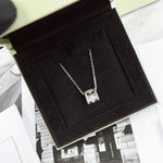 Charger l&#39;image dans la galerie, Van Cleef And Arpels Perlee Clovers Diamonds, White Gold Pendant And Necklace
