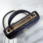 Charger l&#39;image dans la galerie, Chanel Trendy CC Small Black Lambskin Rose Gold Hardware
