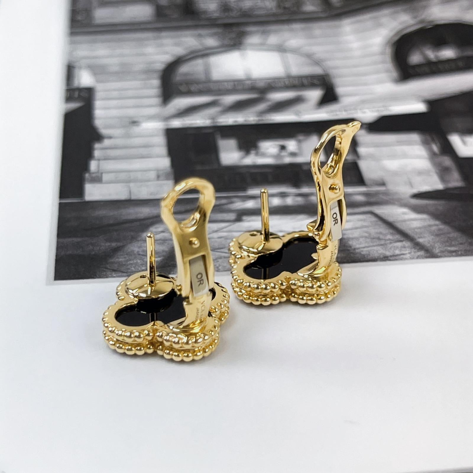 Van Cleef and Arpels Vintage Alhambra Earrings VCA