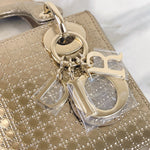 Charger l&#39;image dans la galerie, Christian Dior Lady Dior Mini Micro Cannage Pattern Gold
