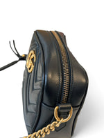 Load image into Gallery viewer, Gucci GG Marmont Camera Bag Mini - Black Calfskin Gold-tone Hardware
