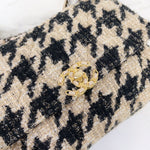 Load image into Gallery viewer, Chanel 19 Medium/Large 19K Beige Houndstooth
