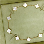 Charger l&#39;image dans la galerie, Van Cleef And Arpels VCA Vintage Alhambra 10 Motifs White Mother of Pearl Yellow Gold
