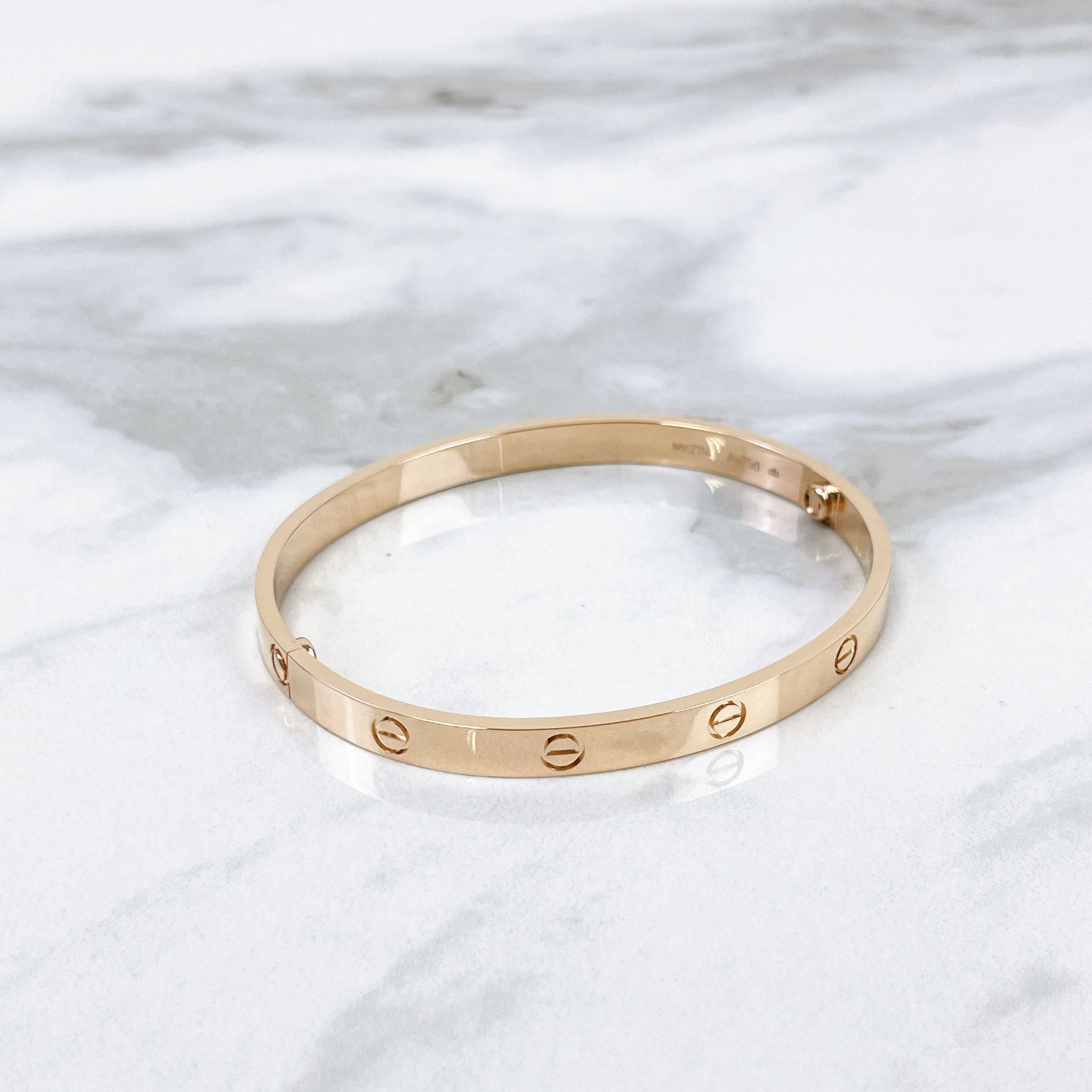 Cartier Classic Love Bracelet Rose Gold Size 20