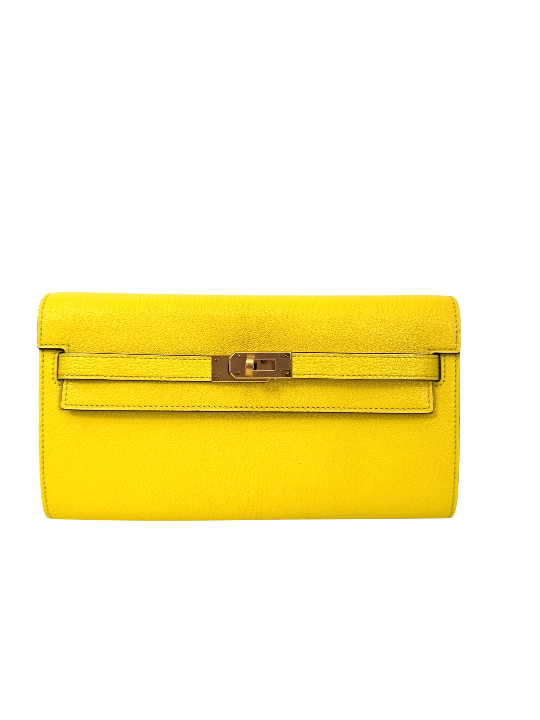Hermes Kelly To Go Chevre 24kt Gold-plated Hardware