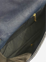 将图片加载到图库查看器，Chanel Surpique Flap Bag, Chevron Calfskin Gold-tone Hardware
