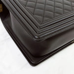 Load image into Gallery viewer, Chanel Leboy New Medium Black Diamond Quilted Lambskin Gold Hardware
