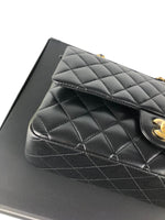 Load image into Gallery viewer, Chanel Timeless Classic Medium Double Flap Black Lambskin Gold Hardware
