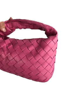 Bottega Veneta Nappa Intrecciato Jodie Mini Raspberry Pink