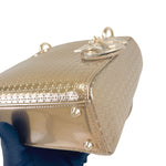 Load image into Gallery viewer, Christian Dior Lady Dior Mini Micro Cannage Pattern Gold
