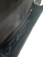 将图片加载到图库查看器，Chanel Easy Carry Flap Bag Black Lambskin Silver-tone Hardware
