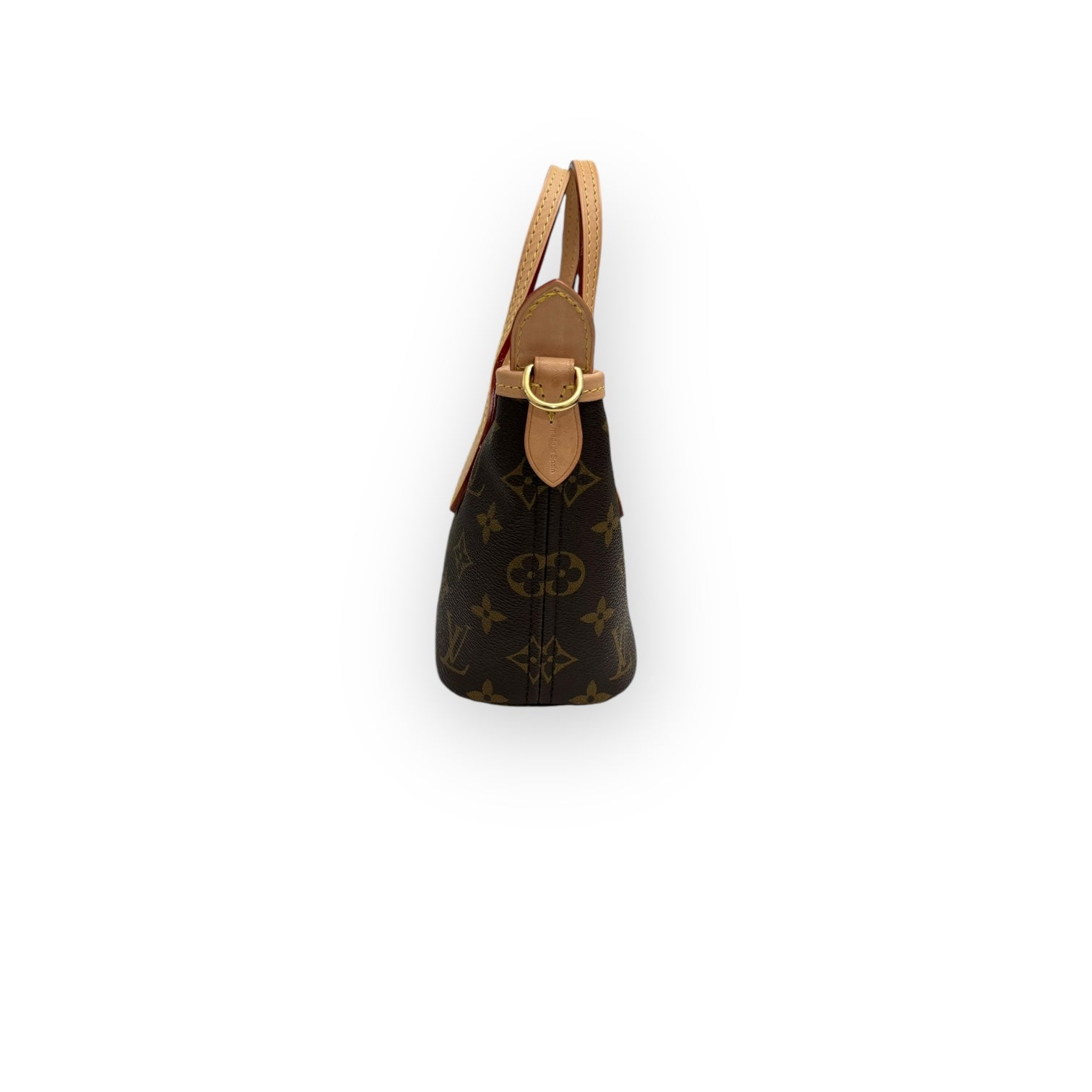 Louis Vuitton LV Neverful BB Beige Classic Monogram, Gold-tone Hardware