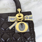 Load image into Gallery viewer, Christian Dior Lady Dior Medium, Black Lambskin Gold-tone Hardware
