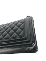 Load image into Gallery viewer, Chanel Leboy Small Quilted Black Caviar / Grained Calfskin, Ruthenium Hardware
