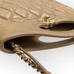 将图片加载到图库查看器，Chanel 31 Mini Shopping Tote Quilted Lambskin Milk Tea/Beige, Gold-Tone Hardware
