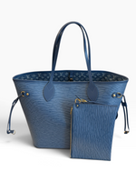 Charger l'image dans la galerie, Louis Vuitton LV Neverful MM, Monogram Denim/Epi Leather, Gold-tone Hardware
