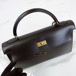 将图片加载到图库查看器，Hermes Kelly 32 Sellier Vintage Box Leather
