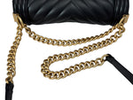 将图片加载到图库查看器，Chanel Leboy Old Medium Black Calfskin Gold-tone Hardware
