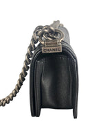 Load image into Gallery viewer, Chanel Leboy Small Quilted Black Caviar / Grained Calfskin, Ruthenium Hardware
