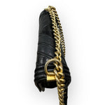 Load image into Gallery viewer, Chanel Leboy Old Medium Mixed Leather Navy Chevron Quilted Gold-tone Hardware
