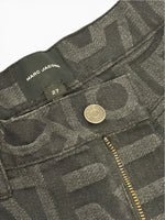 Load image into Gallery viewer, Marc Jacobs The Monogram Denim Straight-Leg Jeans - Black, Womens 27

