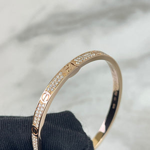 Cartier Love Bracelet Diamond Pavé, Rose Gold