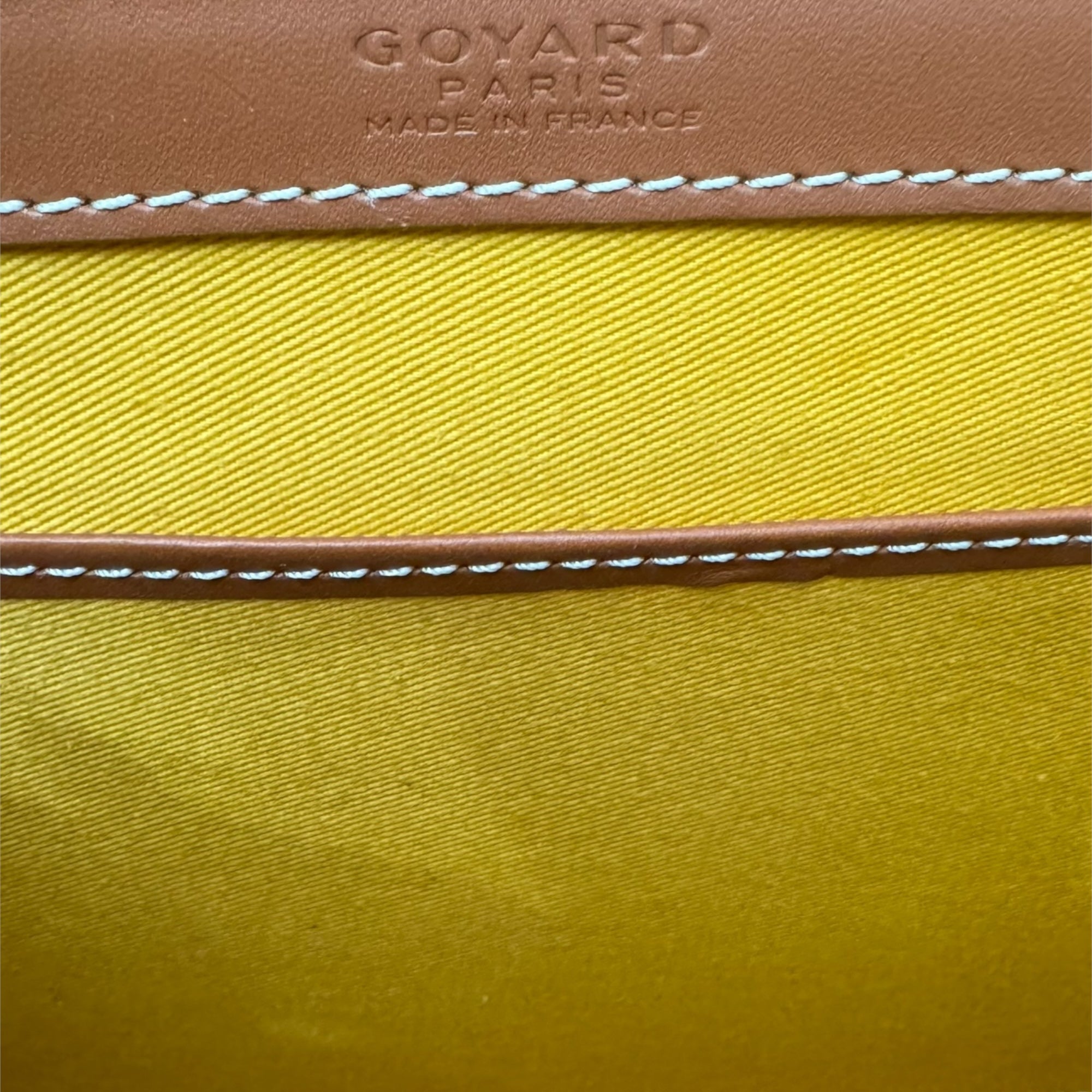 Goyard Saigon PM Tan/Black Gold-Tone Hardware