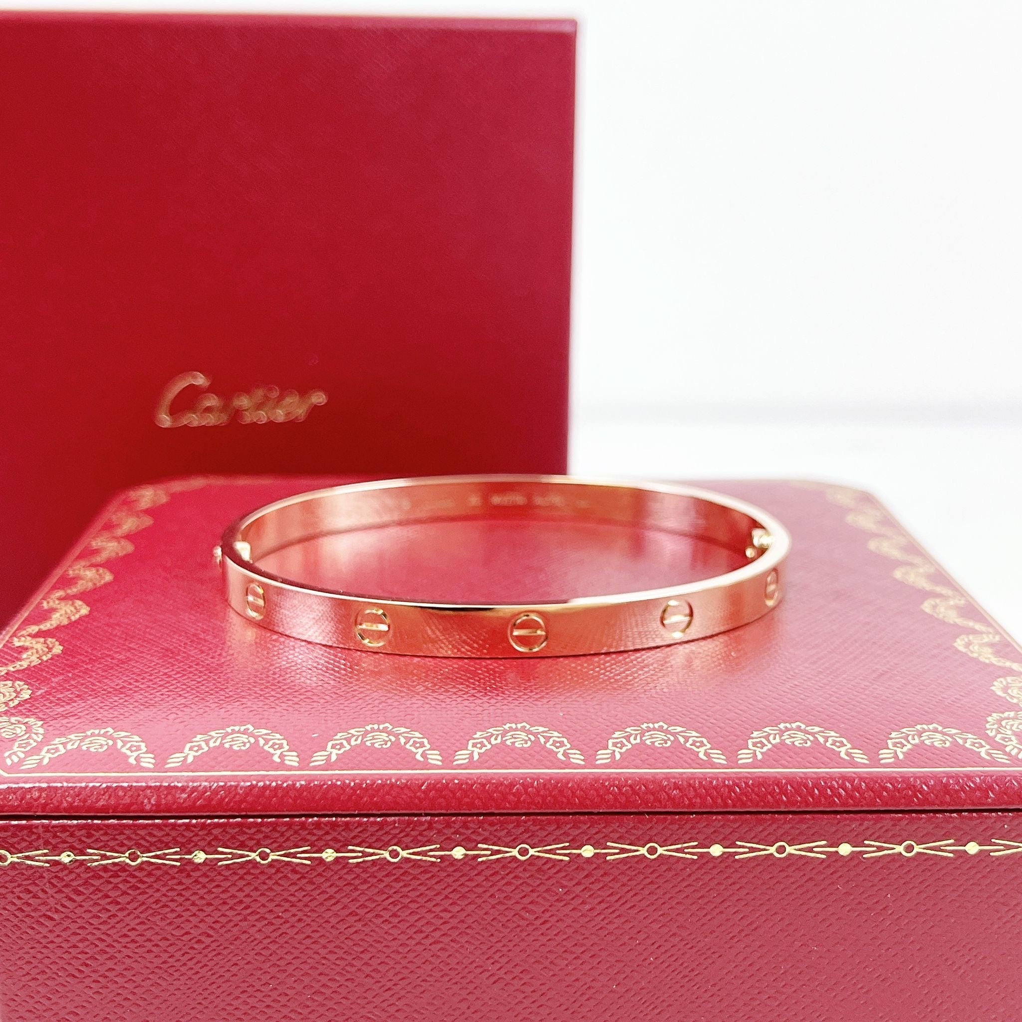 Cartier Classic Love Bracelet Rose Gold Size 20