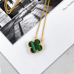 Load image into Gallery viewer, Van Cleef and Arpels Vintage Alhambra 1 Motif Pendant and Necklace- Vca
