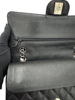 Load image into Gallery viewer, Chanel Timeless Classic Medium M/L Black Caviar Silver-tone Hardware
