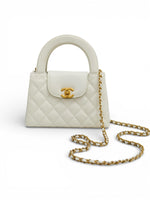 Load image into Gallery viewer, Chanel Kelly Shopping Tote Mini White Calfskin Gold-tone Hardware
