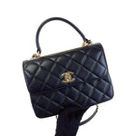 Charger l&#39;image dans la galerie, Chanel Trendy CC Small Black Lambskin Rose Gold Hardware
