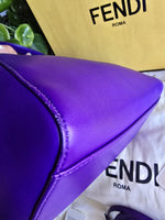 将图片加载到图库查看器，Fendi Peekaboo Mini Nappa Shahtoosh in Purple Rain Silver-tone Hardware
