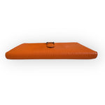 Charger l&#39;image dans la galerie, Hermes H Bearn Wallet Orange Chevre Mysore Palladium Hardware
