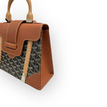 Charger l&#39;image dans la galerie, Goyard Saigon PM Tan/Black Gold-Tone Hardware
