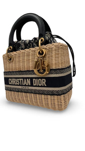 Christian Dior Lady Dior Natural Wicker - Medium