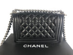 Load image into Gallery viewer, Chanel Leboy Small Quilted Black Caviar / Grained Calfskin, Ruthenium Hardware
