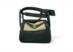将图片加载到图库查看器，Hermès Mini Lindy Vert Mangrove Swift Leather, Electrum Hardware
