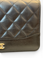 Load image into Gallery viewer, Chanel Gabrielle Quilted Wallet on Chain, Black Calfskin, Mixed-tone Hardware
