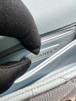 将图片加载到图库查看器，Chanel Coco Handle Mini 21K Blue Caviar Gold-tone Hardware
