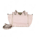 Charger l&#39;image dans la galerie, VALENTINO Rockstud Tote Small Vitello Beige Pink LGHW
