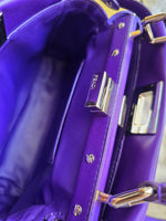 将图片加载到图库查看器，Fendi Peekaboo Mini Nappa Shahtoosh in Purple Rain Silver-tone Hardware
