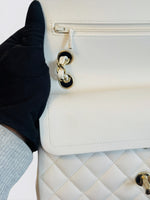 将图片加载到图库查看器，Chanel Timeless Classic Small - Ivory Caviar Gold-tone Hardware

